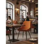 Stoel Lucena - Terracotta - Ribstof - G-Line 26453 €64.95 Stoffen stoelen