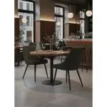 Stoel Lucena - Donkergroen - Ribstof - G-Line 26452 €64.95 Stoffen stoelen