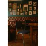 Stoel Old School - Stapelbaar - Vintage Metal - Donkerblauw - Velvet - G-Line 76569 €59.95 Metaal stoelen