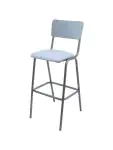 Barkruk Oldschool - Vintage Metal - Lichtblauw - Velvet - G-Line 76588 €79.95 Horeca barkrukken