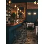 Barkruk Oldschool - Vintage Metal - Zwart - Velvet - G-Line 76592 €79.95 Horeca barkrukken