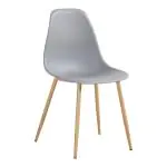 Stoel Luana - Lichtgrijs / Houtlook - G-Line 81310 €33.95 Houten stoelen