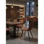 Stoel - Jelle - Velours - Rust - G-Line 85229 €64.95 Metaal stoelen