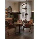 Stoel - Jans - Microfiber - Cognac - G-Line 85245 €130.00 Metaal stoelen