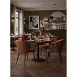 Stoel - Waylon - Microfiber - Cognac - G-Line 85267 €114.95 Metaal stoelen