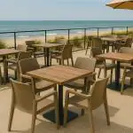 Terrasstoel Rosa - Stapelbaar - Taupe - G-Line 79148 €39.95 Terrasstoelen