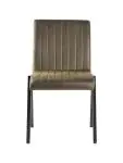 Stoel - Matty - Microvezel - Army - Stapelbaar - G-Line HW-130098 €79.95 Metaal stoelen
