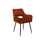 Stoel Mieke - Koper - Velvet - G-Line 85876 €109.95 Metaal stoelen