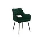 Stoel Mieke - Donkergroen - Velvet - G-Line 85509 €109.95 Metaal stoelen