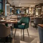 Stoel Mieke - Donkergroen - Velvet - G-Line 85509 €109.95 Metaal stoelen