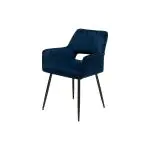 Stoel Mieke - Donkerblauw - Velvet - G-Line 85519 €109.95 Metaal stoelen