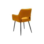 Stoel Mieke - Okergeel - Velvet - G-Line 85512 €109.95 Metaal stoelen