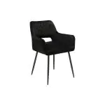 Stoel Mieke - Zwart - Velvet - G-Line 85877 €109.95 Metaal stoelen
