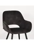 Stoel - Ferry - Velours - Antraciet - G-Line HW-129722 €119.95 Metaal stoelen
