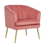 Fauteuil Relax - Old Pink - Velvet - B 75 CM - G-Line HW-140226 €179.00 Stoffen stoelen