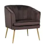 Fauteuil Relax - Antraciet - Velvet - B 75 CM - G-Line HW-140227 €179.00 Stoffen stoelen