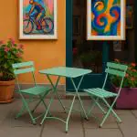 Terrastafel Toscane - Groen - H 71.5 x B 60 x D 60 CM - G-Line HW-146552 €39.95 Terrastafel