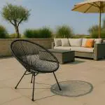Terras Loungestoel Megan - Zwart - Rattan - G-Line HW-141016 €39.95 Terrasstoelen