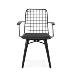 Stoel Café Noir - Armleuning - Zwart - G-Line HW-146840 €59.95 Metaal stoelen