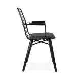 Stoel Café Noir - Armleuning - Zwart - G-Line HW-146840 €59.95 Metaal stoelen