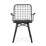 Stoel Café Noir - Armleuning - Zwart - G-Line HW-146840 €59.95 Metaal stoelen