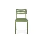 Terrasstoel Helen – Stapelbaar - Olijfgroen - Kunststof - G-Line GL-153753 €34.95 Terrasstoelen