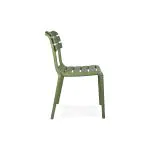 Terrasstoel Helen – Stapelbaar - Olijfgroen - Kunststof - G-Line GL-153753 €34.95 Terrasstoelen