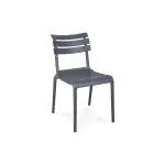 Terrasstoel Helen - Stapelbaar - Antraciet - Kunststof - G-Line GL-153752 €34.95 Terrasstoelen