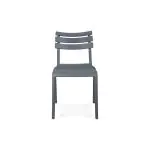 Terrasstoel Helen - Stapelbaar - Antraciet - Kunststof - G-Line GL-153752 €34.95 Terrasstoelen