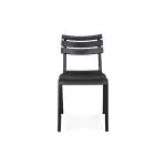 Terrasstoel Helen - Stapelbaar - Zwart - Kunststof - G-Line GL-153755 €34.95 Terrasstoelen