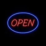 Neon verlichting tekst- Open - LED - Blauw/Rood - G-Line GL-157853 €89.00 Verlichting