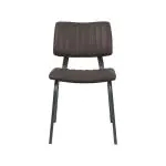 Stoel - Gustav - Kunstleder - Donkerbruin - G-Line 156951 €79.95 Metaal stoelen
