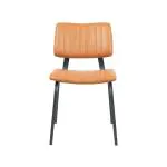 Stoel - Gustav - Kunstleder - Cognac - G-Line 156950 €79.95 Metaal stoelen