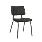 Stoel - Gustav - Kunstleder - Zwart - G-Line 156948 €79.95 Metaal stoelen