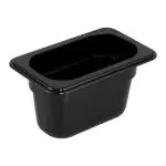 Gastronormbak - Polycarbonaat - 1/9 GN - 100 MM Diep - Zwart - G-Line GL-139454 €2.99 GN bakken zwart