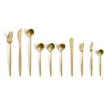Serveerlepel - Geperforeerd - 6 Stuks - Juntos Gold Satin Finish - Gepe - Amefa 0905AUHCAADH6 €8.05 Opschep lepels
