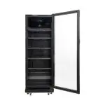 Koelkast - 347 Liter - 1-Deurs - Glazen Deur - Geforceerd - Zwart - Exquisit E905303 €684.45 Koelkasten met glazen deur