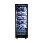 Koelkast - 347 Liter - 1-Deurs - Glazen Deur - Geforceerd - Zwart - Exquisit E905303 €684.45 Koelkasten met glazen deur