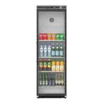 Koelkast - 369 Liter - 1-Deurs - Glazen Deur - Geventileerd - Zwart - G-Line HW-140741 €499.00 Koelkasten met glazen deur