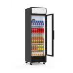 Koelkast - 360 Liter - 1-Deurs - Glazen Deur - Geventileerd - Zwart - G-Line HW-129410 €439.00 Koelkasten met glazen deur