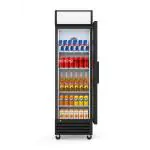 Koelkast - 360 Liter - 1-Deurs - Glazen Deur - Geventileerd - Zwart - G-Line HW-129410 €439.00 Koelkasten met glazen deur