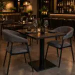 Stoel - Amalia - Micro Suede - Antraciet - G-Line 169499 €89.95 Metaal stoelen
