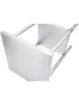 RVS Werktafel - Demontabel - Met onderschap - G-Line RVS-M-00140 €159.00 RVS werktafel