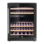 Wijnklimaatkast - Glazen Deur - 1-Deurs  - 137 L - 44 Flessen - Hendi H237106 €630.00 Wijnklimaatkasten