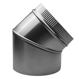 Bocht kanaalwerk - Rond - 45° - Aluminium - G-Line