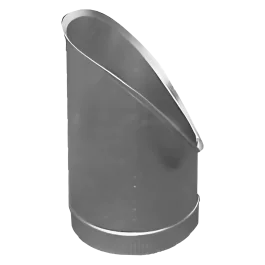 T-stuk kanaalwerk - Rond - Schuin - 45° - Aluminium