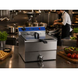 Friteuse - Elektrisch - Tafelmodel - Aftapkraan - 8 Liter - 230V - G-Line