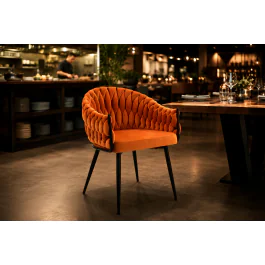 Stoel Wave - Oranje - Velvet - G-Line