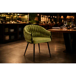 Stoel Wave - Olijfgroen - Velvet - G-Line