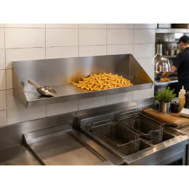 Friet Uitschepbak - Wandmodel - RVS - H 20 x B 90 x D 30 CM - G-Line
